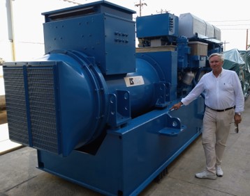 Den nya Wärtsilä maskinen för installation i Amfilochia